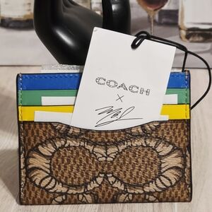 Coach x Michael B. Jordan Card Case Mummified Signature C Limited Edition NEW